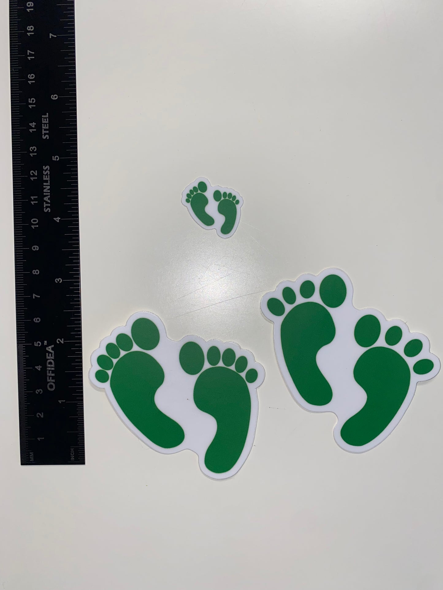 Tiny Green Feet Sticker