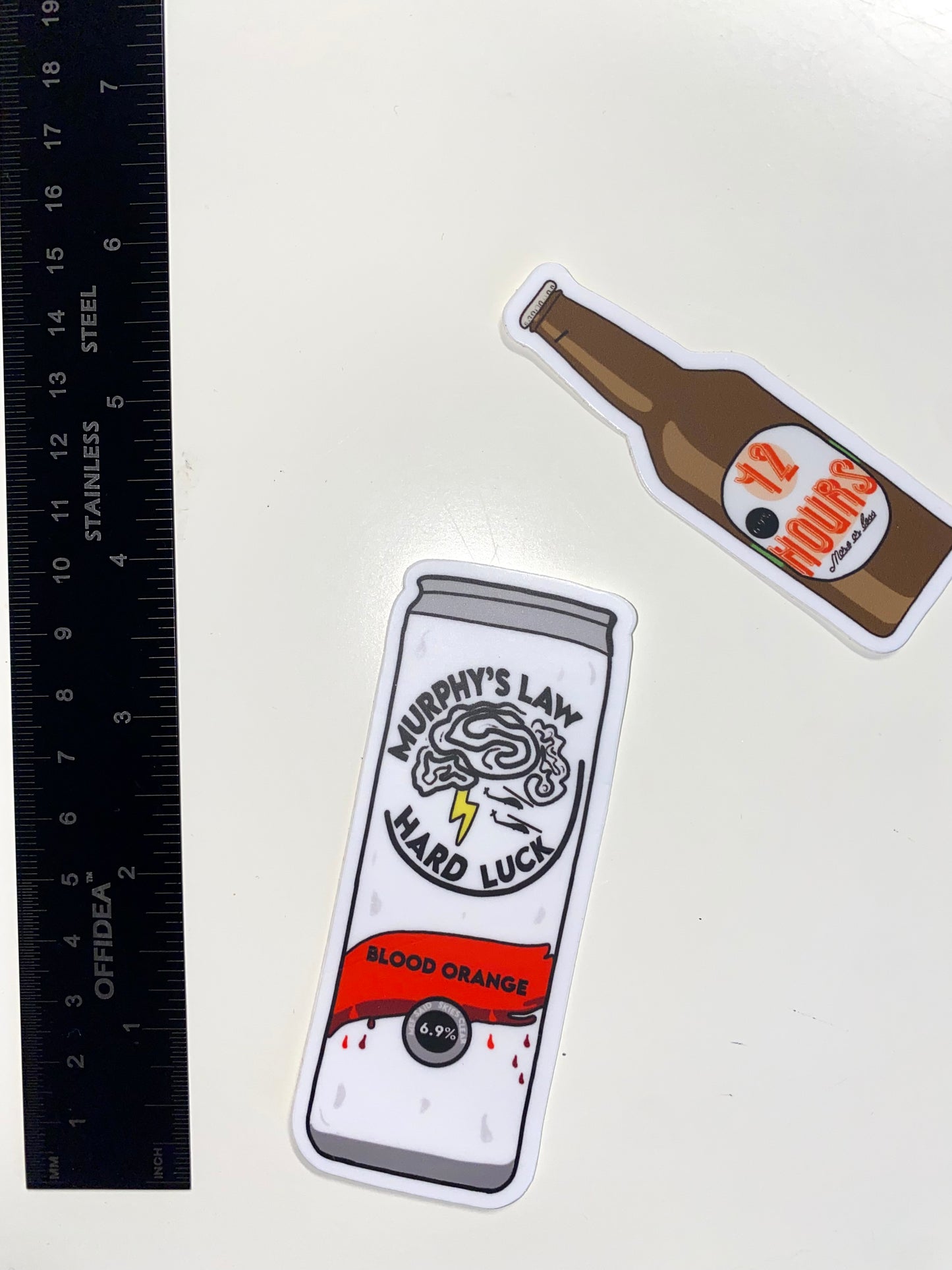 12 Hours Bottle Sticker